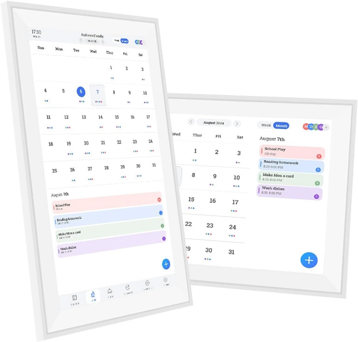 Smart Digital Calendar Wall Touch Screen 15.6'' - FHD Electronic Wall Calendar with Chore Chart, Family Schedule Planner & Meal Tracker, Support Wall/Desk Installation (15.6 inches)