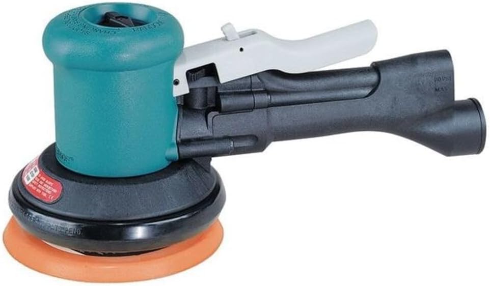 Dynabrade 58430 5' (127 mm) Dia. DynaLocke Dual-Action Sander, Non-Vacuum, 45 hp, 12,000 RPM, 3/16' (5 mm) Dia. Orbit/Rotary, Rear Exhaust