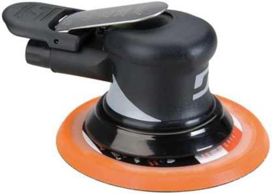Dynabrade (56826) Dynorbital Supreme 6' (152 mm) Diameter Random Orbital Sander, Non-Vacuum | Proportionate 3/16' (5 mm) Diameter Orbit | 12000 RPM Pneumatic Motor