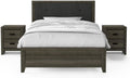 Furniture of America Livorn 3-Piece Gray Wood Bedroom Set - Full + 2 Nightstands