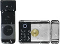 Tuya WiFi Smart Lock Waterproof IP65 Double Side Fingerprint Code IC Card Electronic Outdoor Gate Lock 8 Languages Speaker(D)