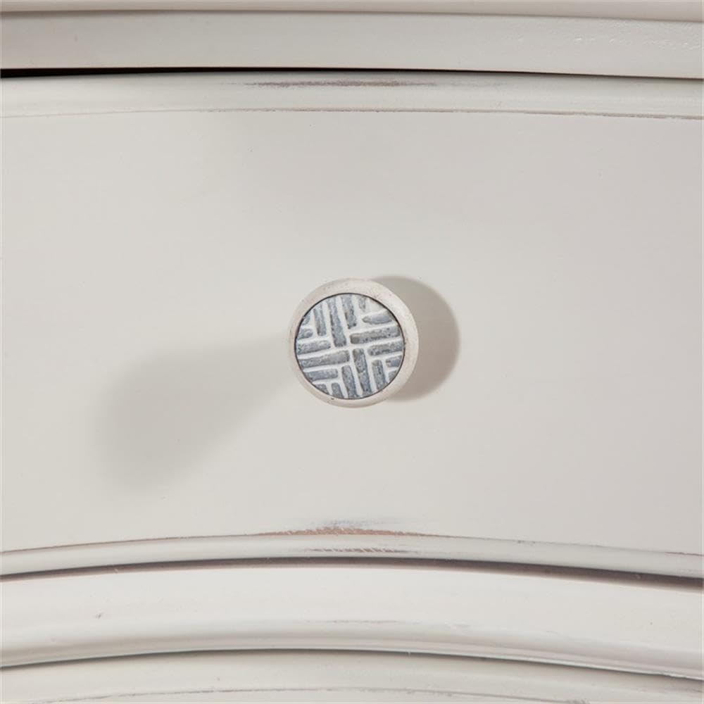 American Woodcrafters Rodanthe Dove White Three-Drawer Wood Nightstand