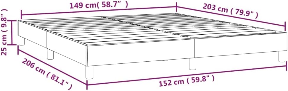 Light Grey Queen Fabric Bed Frame with Polyester Upholstery and Engineered Wood Support, Includes Plywood Slats for Enhanced Mattress Stability and Comfort, Durable