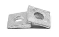 1/2' Square Beveled Malleable Washer Malleable Iron Zinc Plated Pk 600