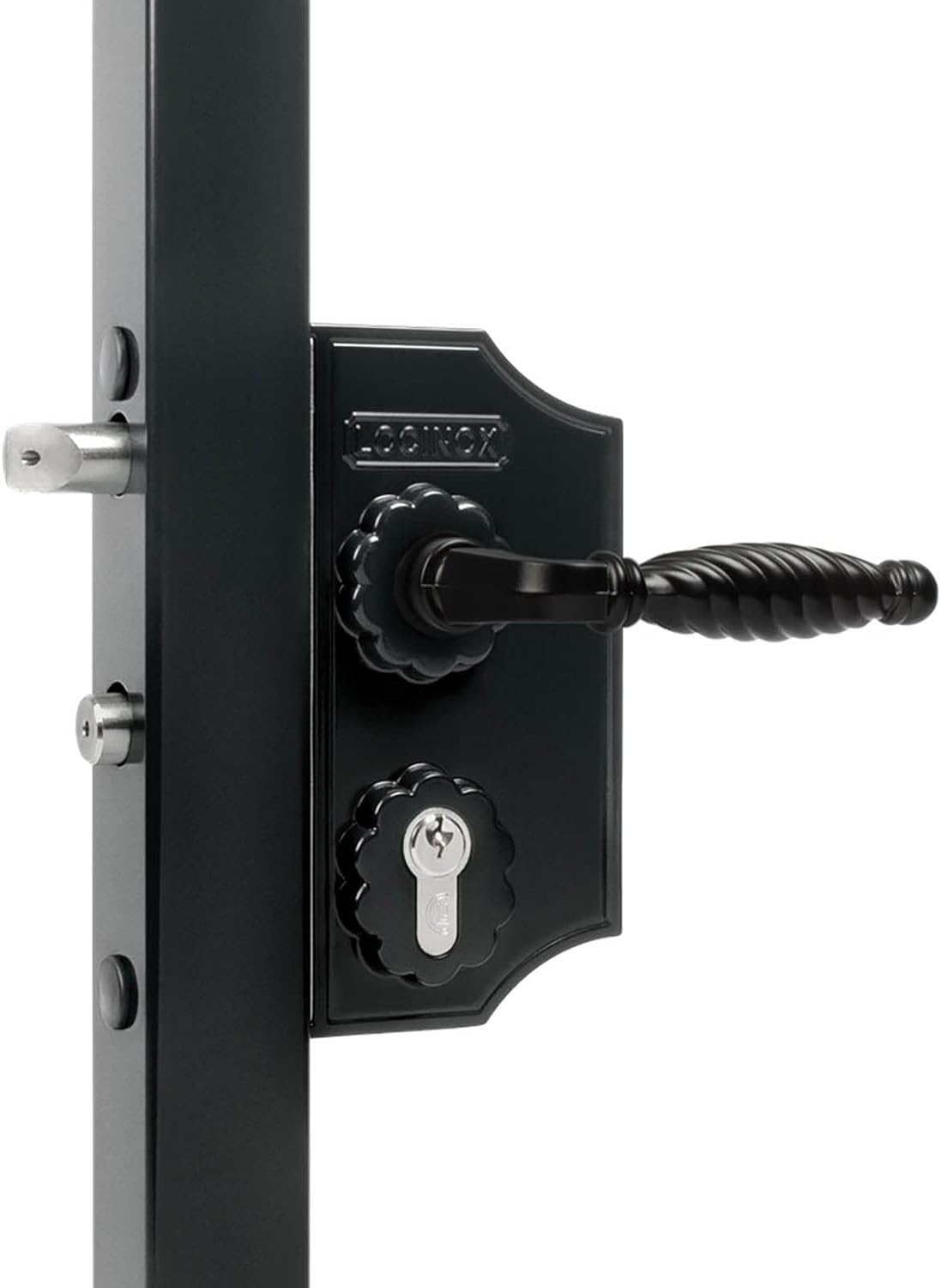Locinox LAKY Decorative Gate Lock for Jewellery Gates Mortice Lock Powder Coated