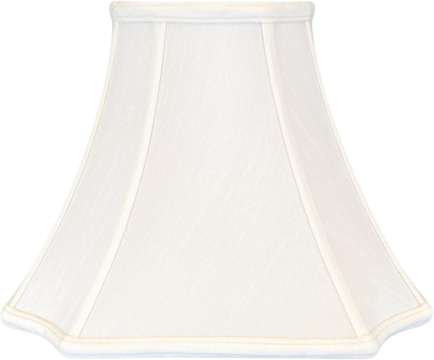 Royal Designs, Inc. BS-714-16WH-2 Square Inverted Corner Bell Basic Lamp Shade, 7 x 16 x 11.5, White, 2-Pack