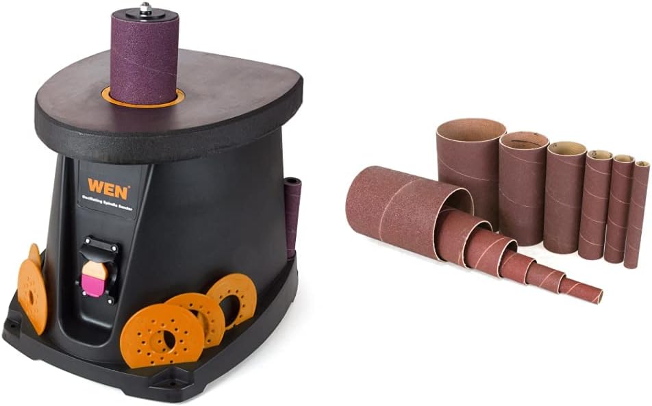 WEN Oscillating Spindle Sander Bundle with Sanding Sleeves