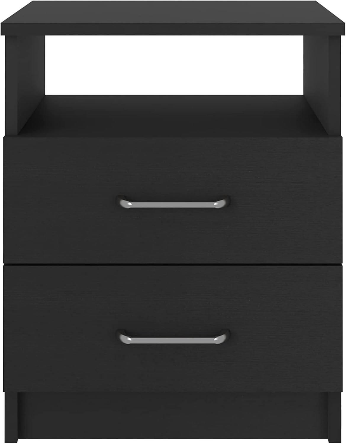 3 Piece Bedroom Set with Storage: Modern Wood Bedroom Furniture for Small Spaces - DIY Assembly Bed Frame & Nightstand & Wardrobe for Urban Apartments