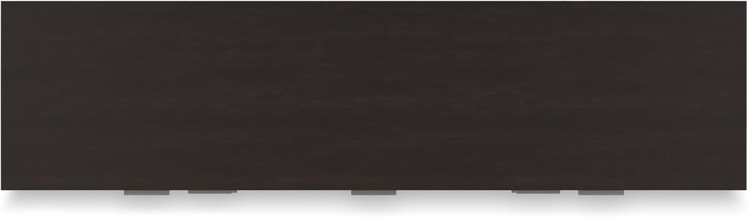 Signature Design by Ashley Covetown Contemporary 7-Drawer Dresser and Mirror with Safety Stop, Dark Brown