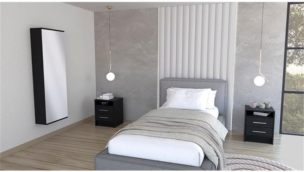 Tuhome Cecil 3 Piece Bedroom Set Multi-ColorEngineered Wood