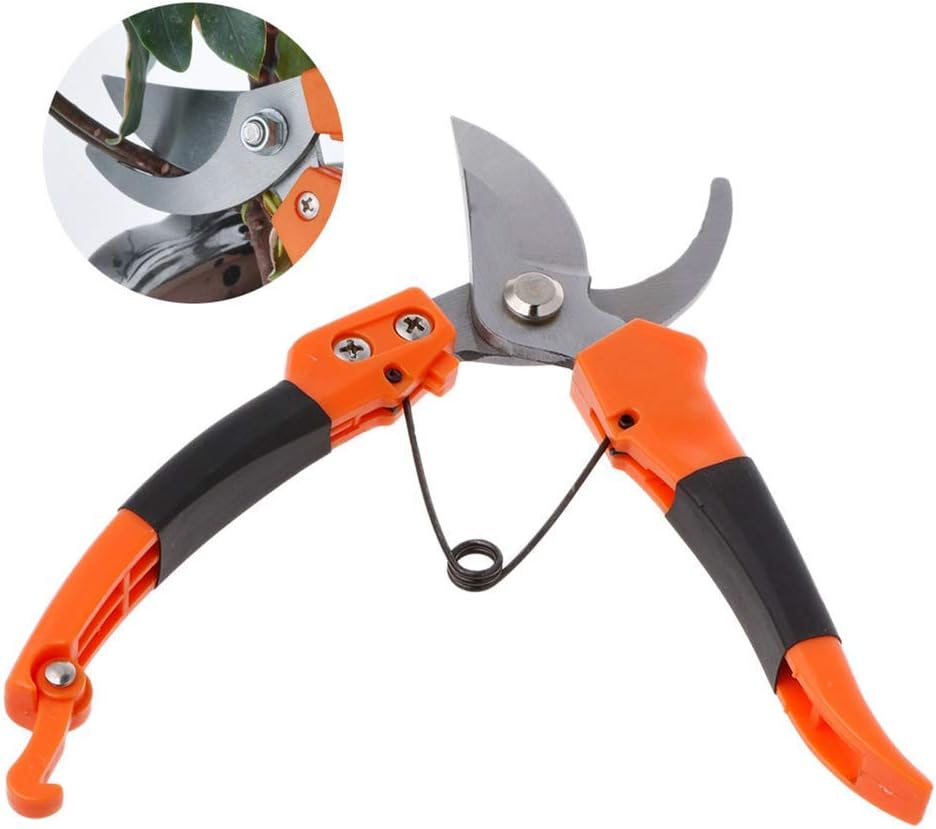 Pruner Set, Garden Tool with Pruners Pruning Shears Carbon Steel Pruning Shears Garden Tool Grafting Cutting Durability Comfortable Pruners