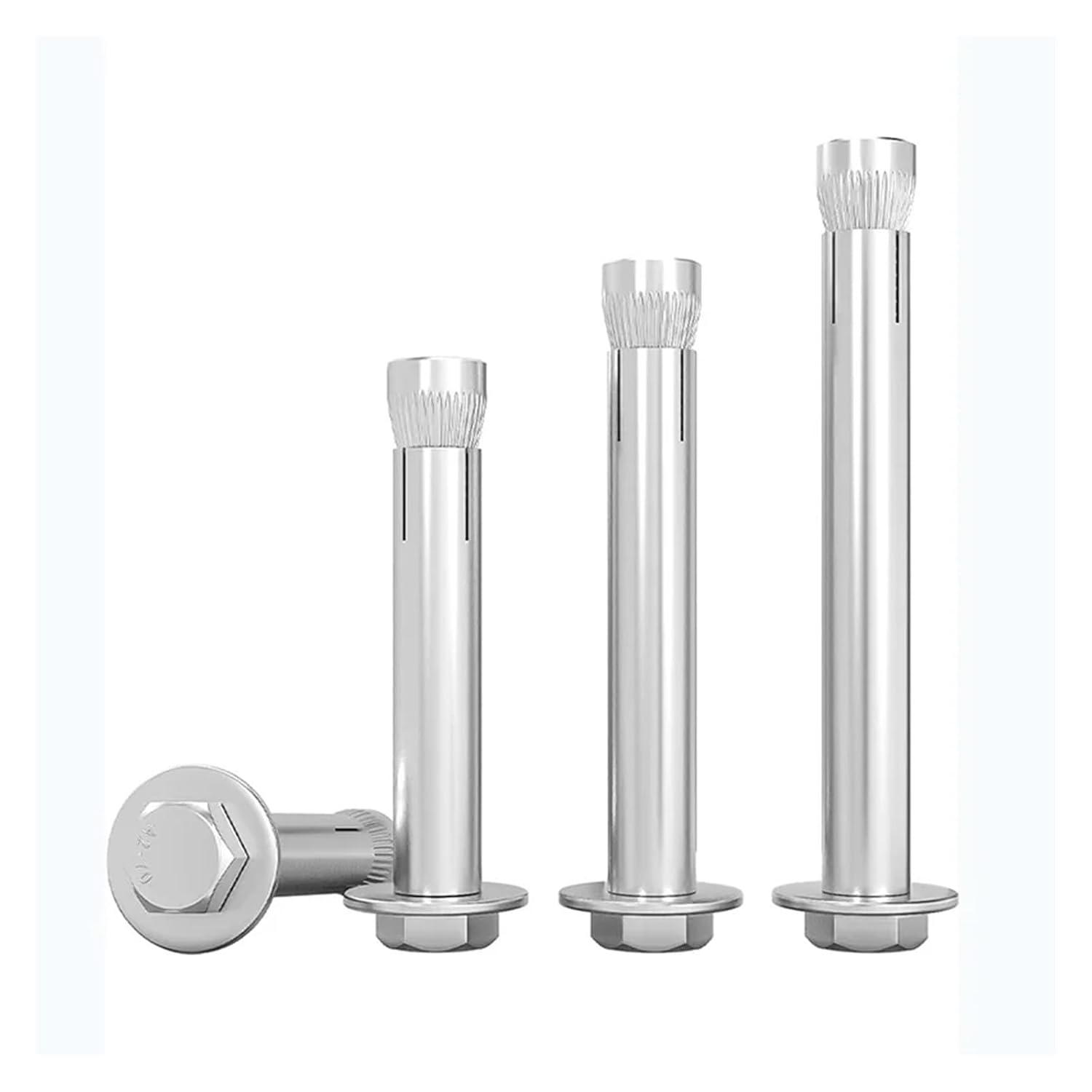 Anchor Bolts,Expansion Bolt, M6 - M12 Concrete Anchors Bolts Expansion Hook Bolt 304 Stainless Steel Screws Half-Tooth(150mm,M12 1PC)