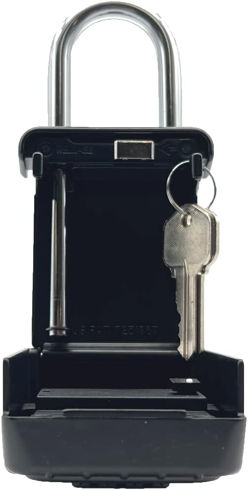 Key Lockbox Hide A Key Outdoor Hanging Lock Box Keysafe for Keys with Set Your Own 4 Digit Combination Code - Vault Locks 3200 (24)