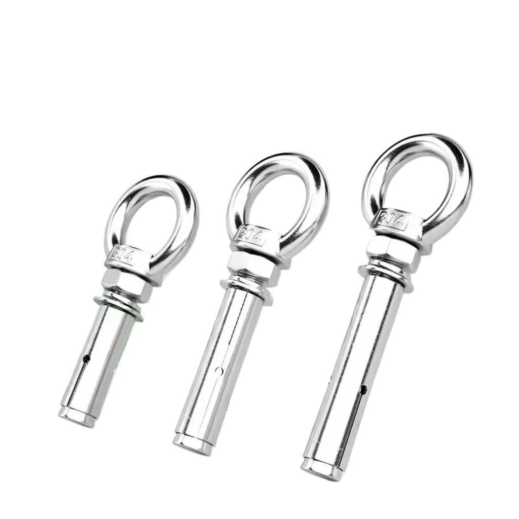 Anchor Bolts,Expansion Bolt, 304 Stainless Steel Sleeve Anchor Concrete Expansion Eye Bolt Installation Artiifact Hook Long Universal Ring Screws(M16,120mm)