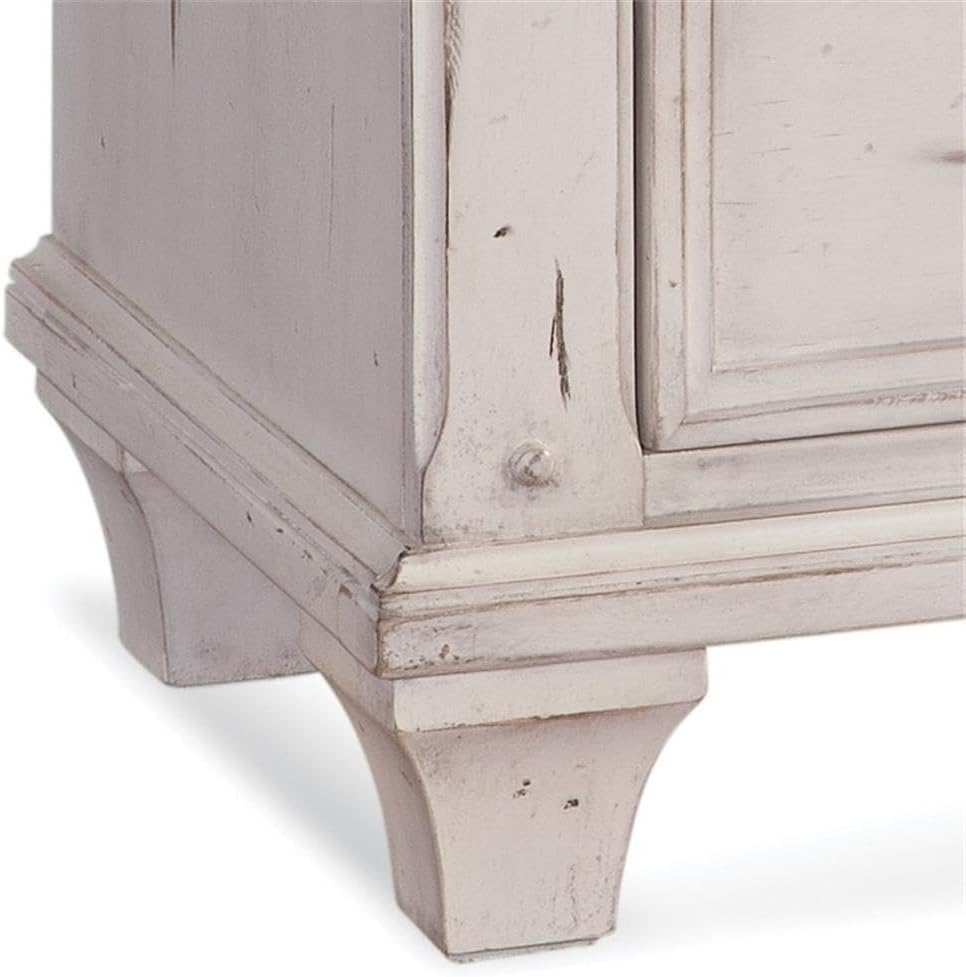 American Woodcrafters Sedona Antique White Wood 3-Drawer Nightstand
