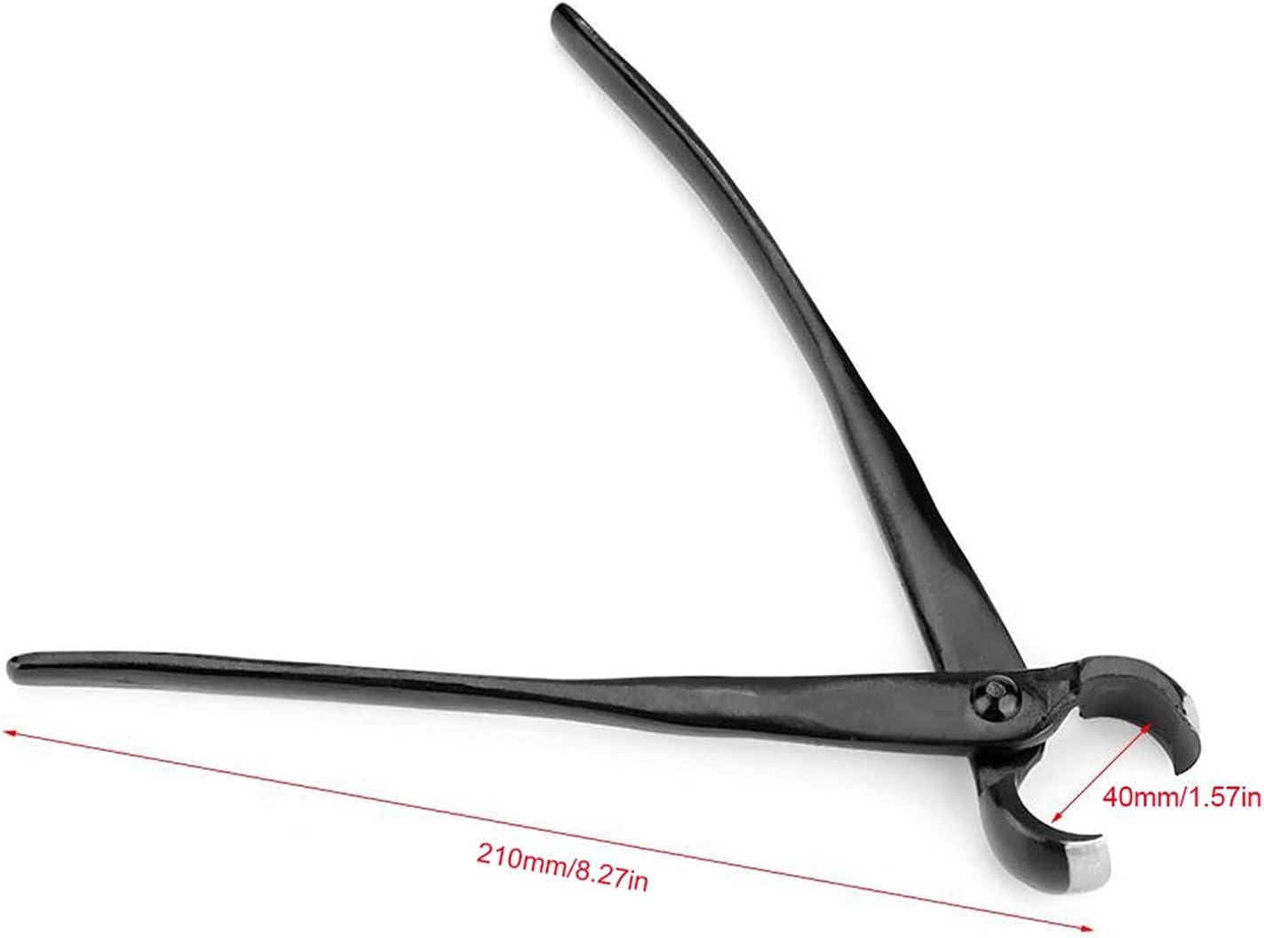 Trimming Tool Round Edge Cutter Beginner Bonsai Tools Multi - Function As Branch Cutter and Knob Cutter 210 mm Carbon Steel and Versatile. (Black)