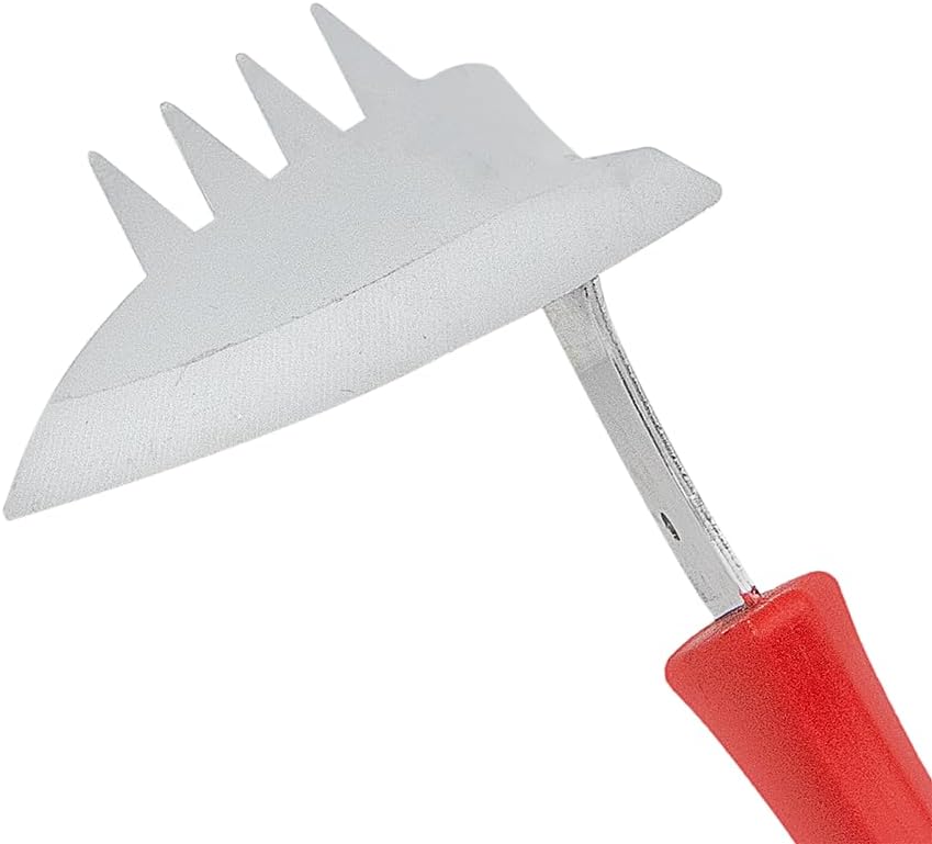 Zenport LT373 Stainless Weeder, Hoe, Rake Combo Hand Tool, Red - 12 Pack