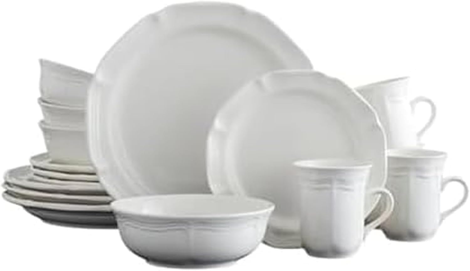 Mikasa French Countryside 16-Piece Dinnerware Set, Service for 4