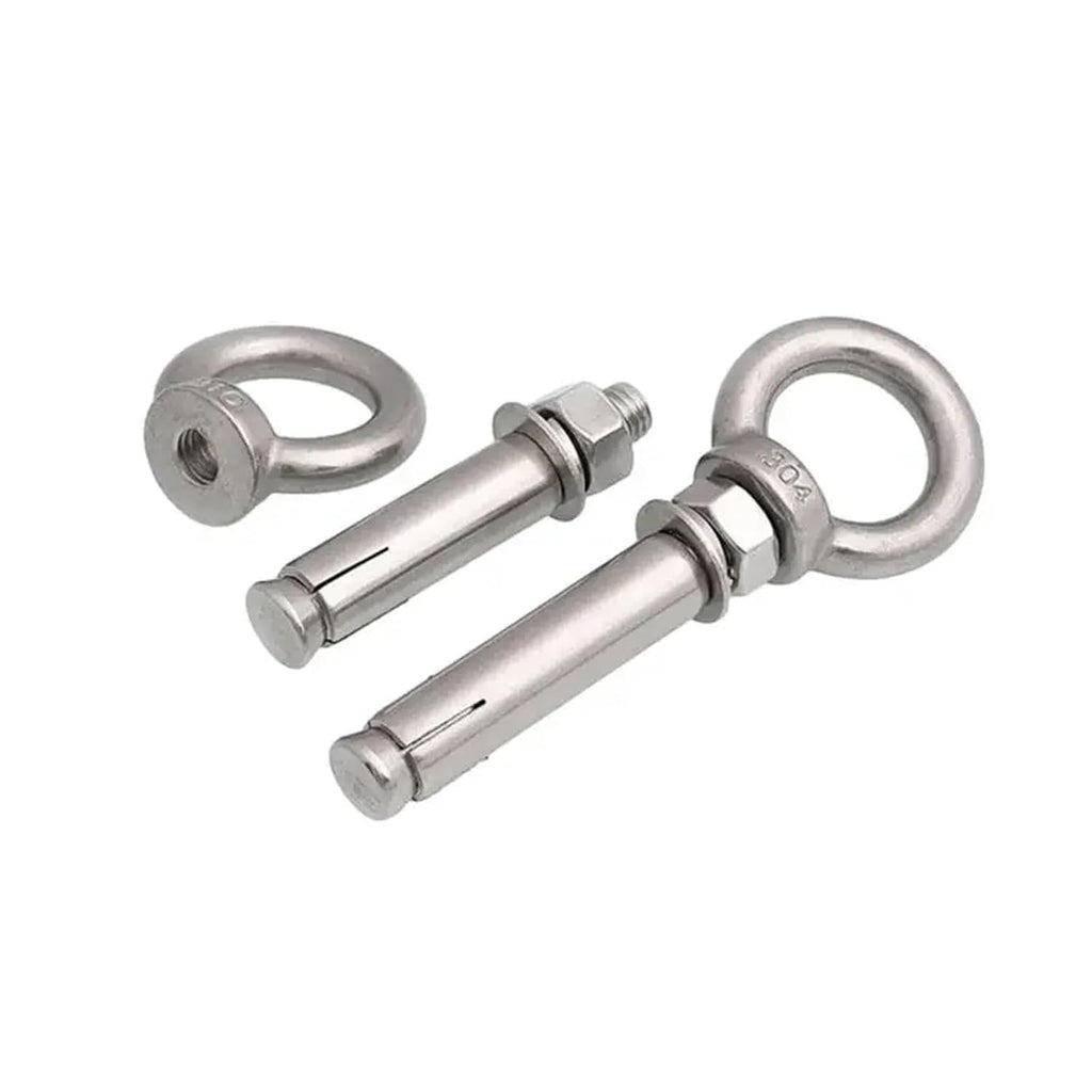 Anchor Bolts,Expansion Bolt, M6-M20 Sleeve Anchor Concrete Expansion Eye Bolt Stainless Steel Installation Artifact Hook Universal with Ring Screws(150mm,M10 1Pc)