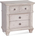 American Woodcrafters Sedona Antique White Wood 3-Drawer Nightstand