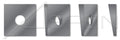 (600 pcs) 1/2', ID=9/16', OD=1-1/4', THK=0.23', Square Beveled Malleable Levelling Washers, Type A, Cast Iron