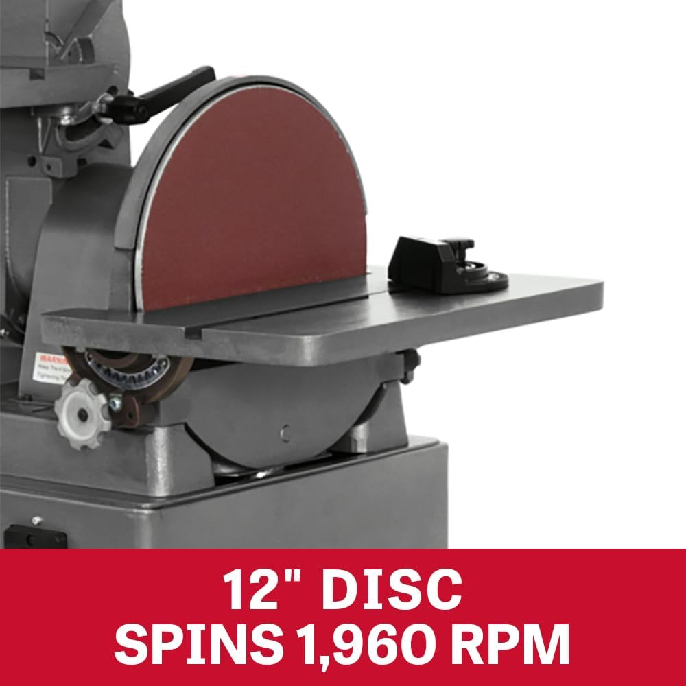 JET 6' x 48' Belt & 12' Disc Sander, 1-1/2 HP, 230/460V 3Ph (J-4202A)