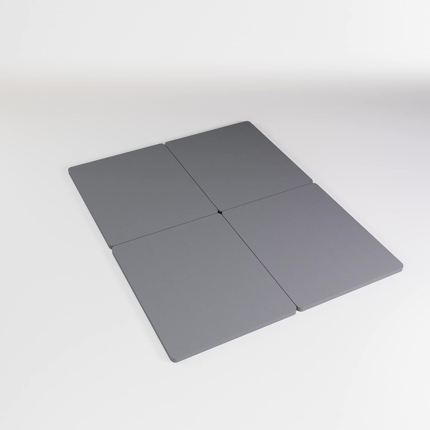 1.5' Split Wood Bunkie Board Full(Fold) Size, Bunkieboard for Bed Support - Fully Assembled, Low Profile Support, Slats Design for Ventilation, Box Spring Alternative