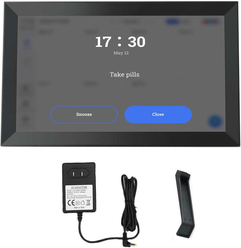 AMONIDA 15.6in Smart Digital Calendar Chore Chart Family Planner 1080P Touchscreen with WiFi APP Control for Home Office Kitchen Wall Desk (US Plug)