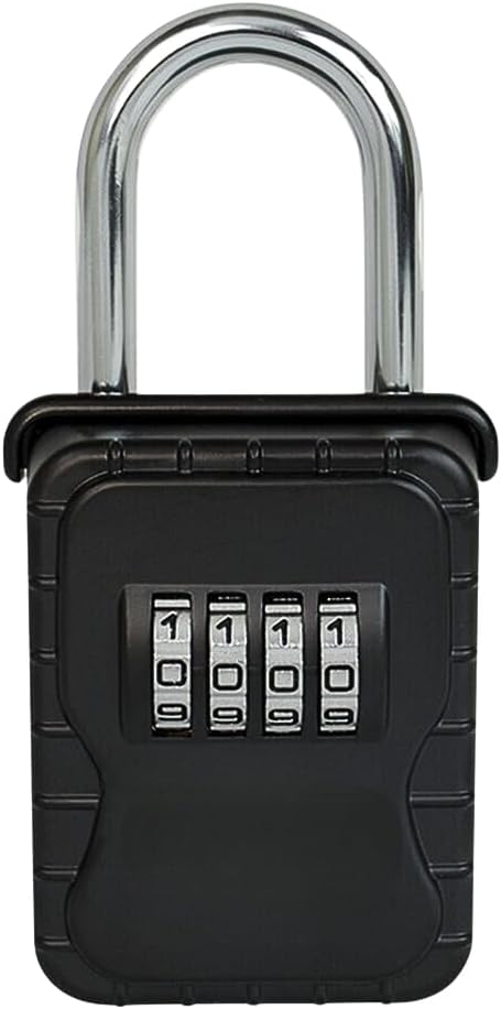 Key Lockbox Hide A Key Outdoor Hanging Lock Box Keysafe for Keys with Set Your Own 4 Digit Combination Code - Vault Locks 3200 (24)