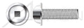 (10000 pcs) #8-32 X 1/4', Machine Screws, Round Washer Head Square Drive, Stainless Steel