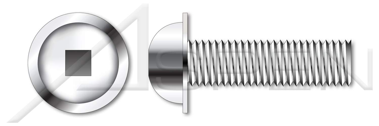 (10000 pcs) #8-32 X 1/4', Machine Screws, Round Washer Head Square Drive, Stainless Steel
