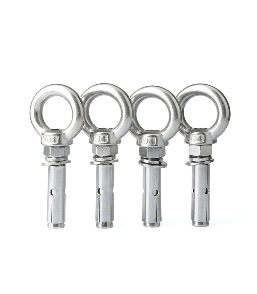 Anchor Bolts,Expansion Bolt, Sleeve Anchor Concrete Expansion Eye Bolt 304 Stainless Steel Installation Artifact Hook Long Universal Ring Screws(M10x70mm 2pcs)