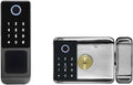 Outdoor Tuya WiFi Waterproof Smart Door Lock，Double Side Fingerprint Sensor Digital Code IC Card TTLock App，Electronic Gate Lock，Smart Lock (Color : Ttlock Code(Remote)), f17heceecc90