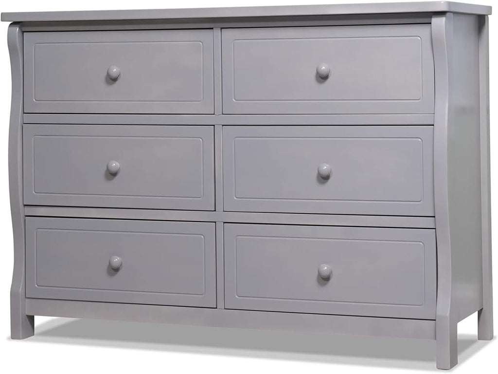 Sorelle Furniture Princeton Baby Dresser – Nursery Storage with Drawers, Kids Bedroom Furniture for Child's & Infant – Weathered Gray
