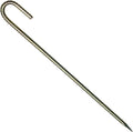 Sandbaggy 24' J Hook Rebar Stakes - 1/2' Diameter (#4 Rebar) - Ground Anchors for Tents, Gardens, Fences, Holiday & Christmas Decorations - Galvanized Steel (J-Shape - 24', 30, Count)