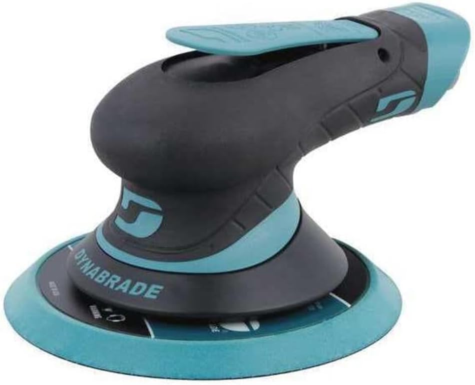 Dynabrade (X61) Dynorbital Extreme 6' (152 mm) Diameter Random Orbital Sander, Non-Vacuum, Vinyl Pad Face | Proportionate 3/16' (5 mm) Diameter Orbit | 12000 RPM Pneumatic Motor