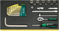Stahlwille 96838176 Tools Set, TCS 1/4'+10760CV, 27 Pieces, 6-point Sockets, Rachet, T-Handle, Universal Joint, Bit Holder, and Hex Key Wrenches, Automotive, Workshop Equipment, Made in Germany