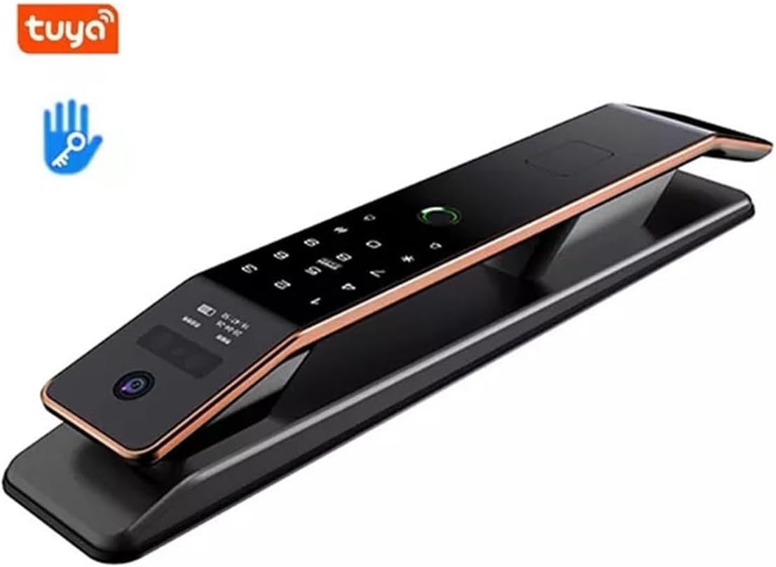 Luxury Smart Lock with Camera, Outdoor Safety Electronic Lock, 3D Facial Recognition Smart Door Lock