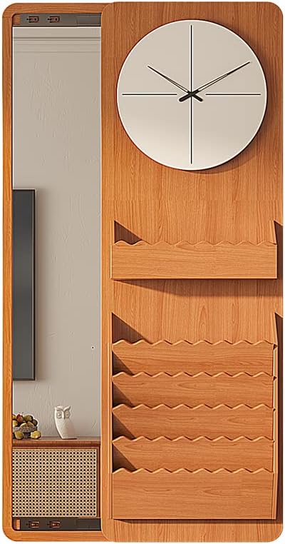 moisture Dressing Tables Wall-Mounted Sliding Dressing Mirror and Dressing Table Integrated, Bedroom Full-Length Mirror with Storage Bracket Vanity for Dressing (Color : A, Size : 120CM)