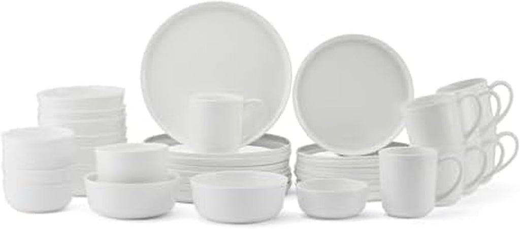 Mikasa Samantha Bone China Lightweight Chip Resistant 40 Piece Dinnerware Set, Service for 8