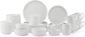 Mikasa Samantha Bone China Lightweight Chip Resistant 40 Piece Dinnerware Set, Service for 8