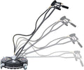 22' Pressure Washer Surface Cleaner – Stainless Steel Power Washer Attachment with Dual Rotating Jets, 3/8' Quick Connect, 4500 PSI Max, Industrial Driveway Cleaner for Concrete, Patio, Sidewalk, Deck