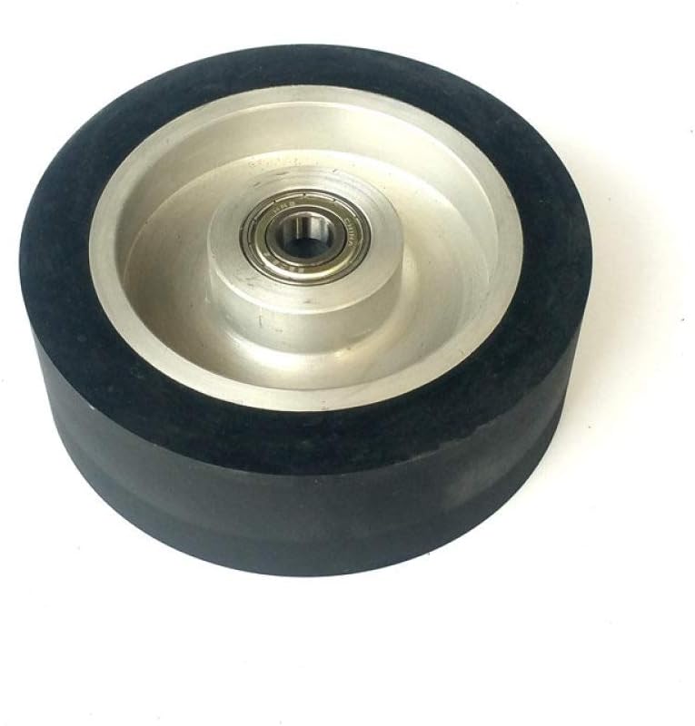 15050mm Flat Surface Rubber Contact wheel Belt Grinder Wheel Abrasive Belt Set,B 12.7mm installed