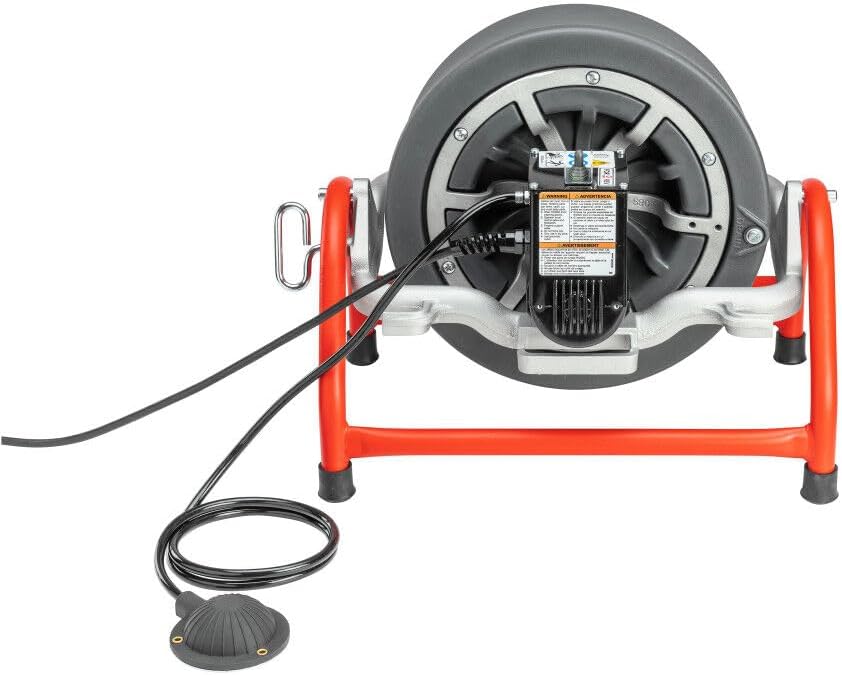 Ridgid 53122 K-3800 W/C-45 Drum Machine For 3/4' To 4' Drain Lines, with C-45 1/2' x 75'. Inner Core Cable & Tool Set, 115V