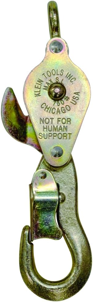 Klein Tools 1802-30 Block and Tackle with Anchor Hook Cat. No. 258, Made in USA