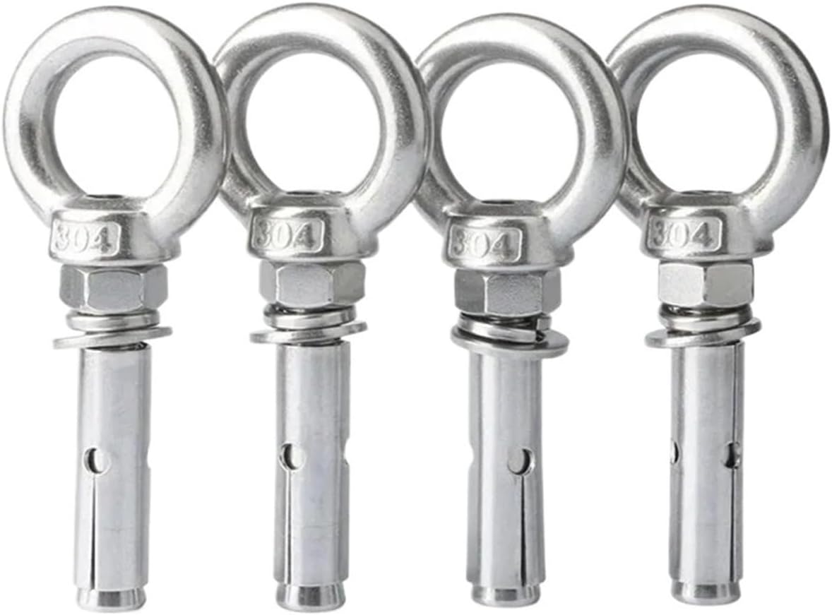 Sleeve Anchor Concrete Expansion Eye Bolt 304 Stainless Steel Installation Artifact Hook Long Universal Ring Screws(M16x120mm 1pc)