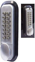 All-Weather Double Keypad Mechanical Keyless Door Lock (Satin Chrome)
