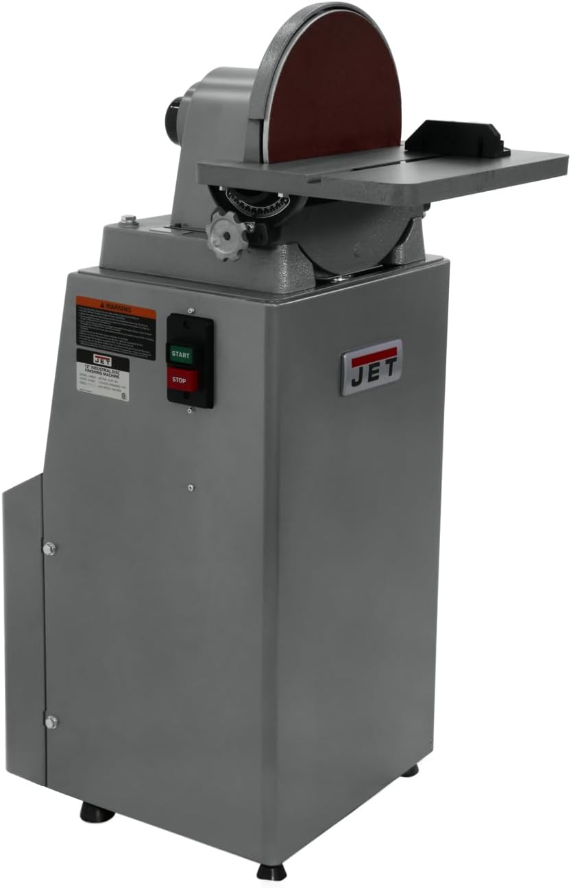 JET 12-Inch Disc Finishing Machine, 1960 RPM, 1.5 HP, 115/230V 1Ph (J-4400A)