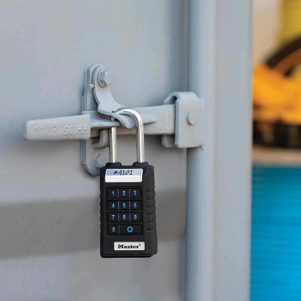 Master Lock 6400EURLJENT Professional Bluetooth Smart Padlock [Bluetooth Compatible with Smartphones] [Long Shackle] [Weatherproof]