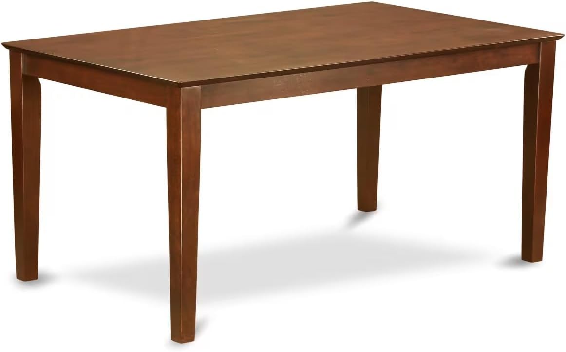 East West Furniture CAP7S-MAH-W 7 Piece Dining Room Furniture Set Consist of a Rectangle Kitchen Table and 6 Dining Chairs, 36x60 Inch, Mahogany
